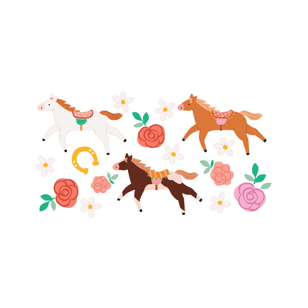 Temporary tattoos for kids Horses - 16 pcs.