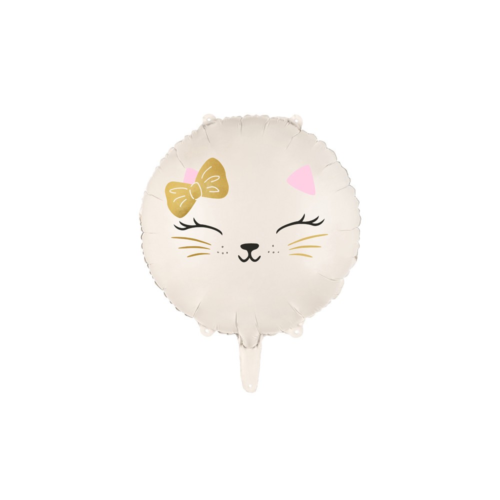 Foil balloon Cat - beige, 45 cm