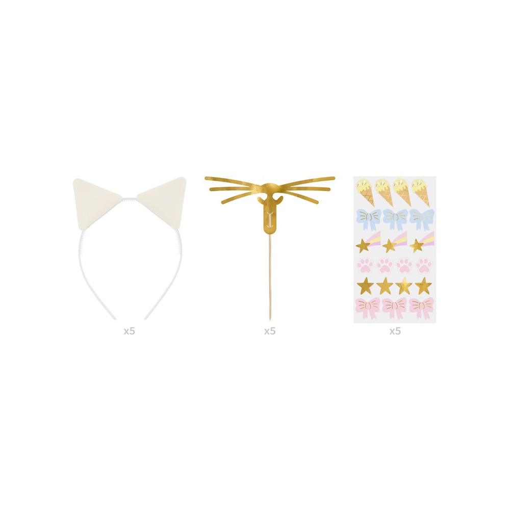 Headbands and masks set - 15 pcs.