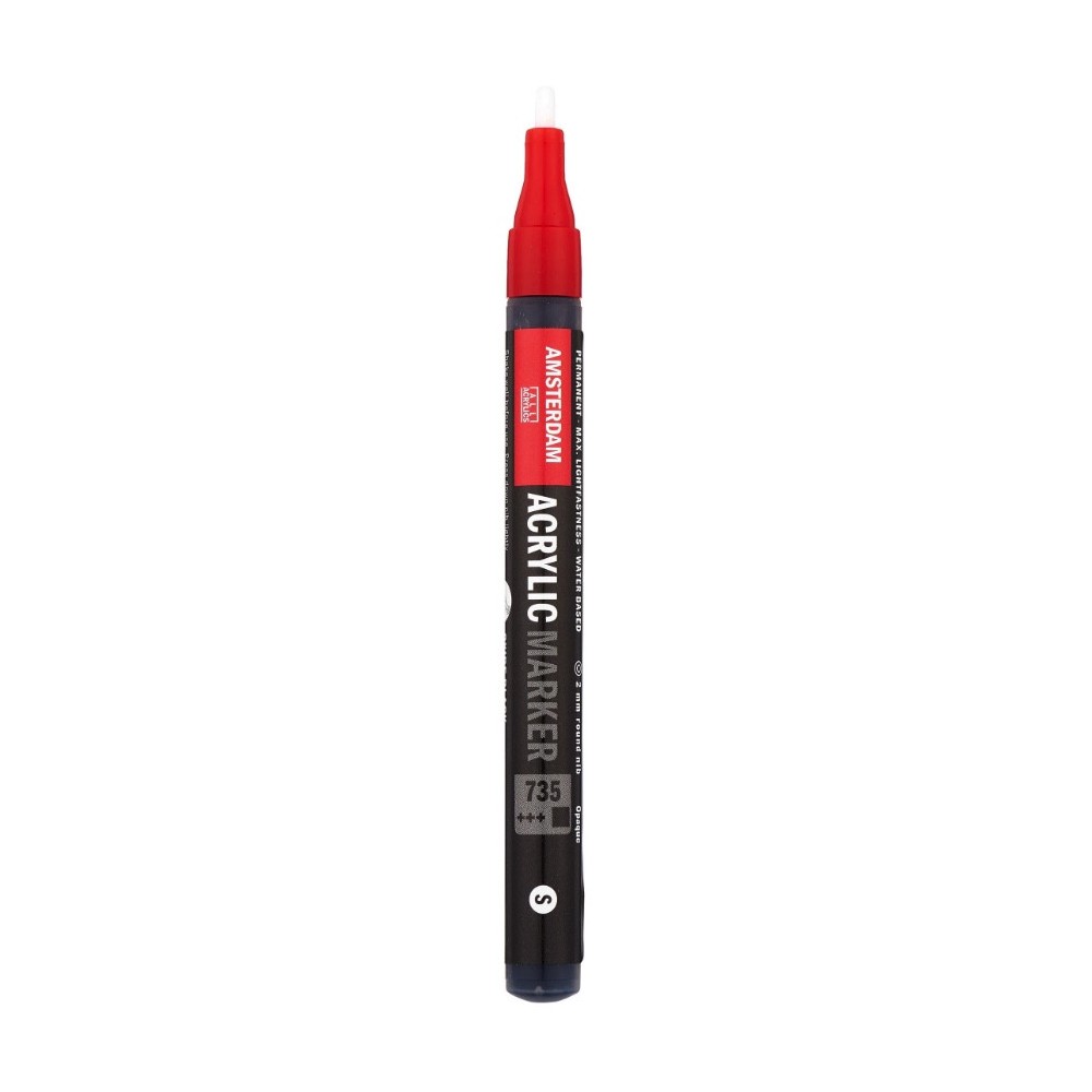 Marker akrylowy - Amsterdam - 735, Oxide Black, 2 mm