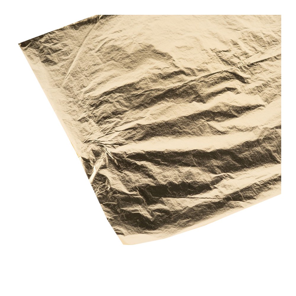 Folia do złoceń w płatkach - Renesans - złota, 16 x 16 cm, 100 szt.