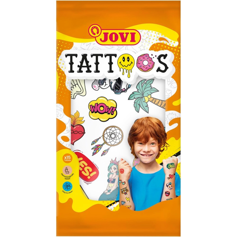 Zestaw tatuaży dla dzieci - Jovi - 15 szt.