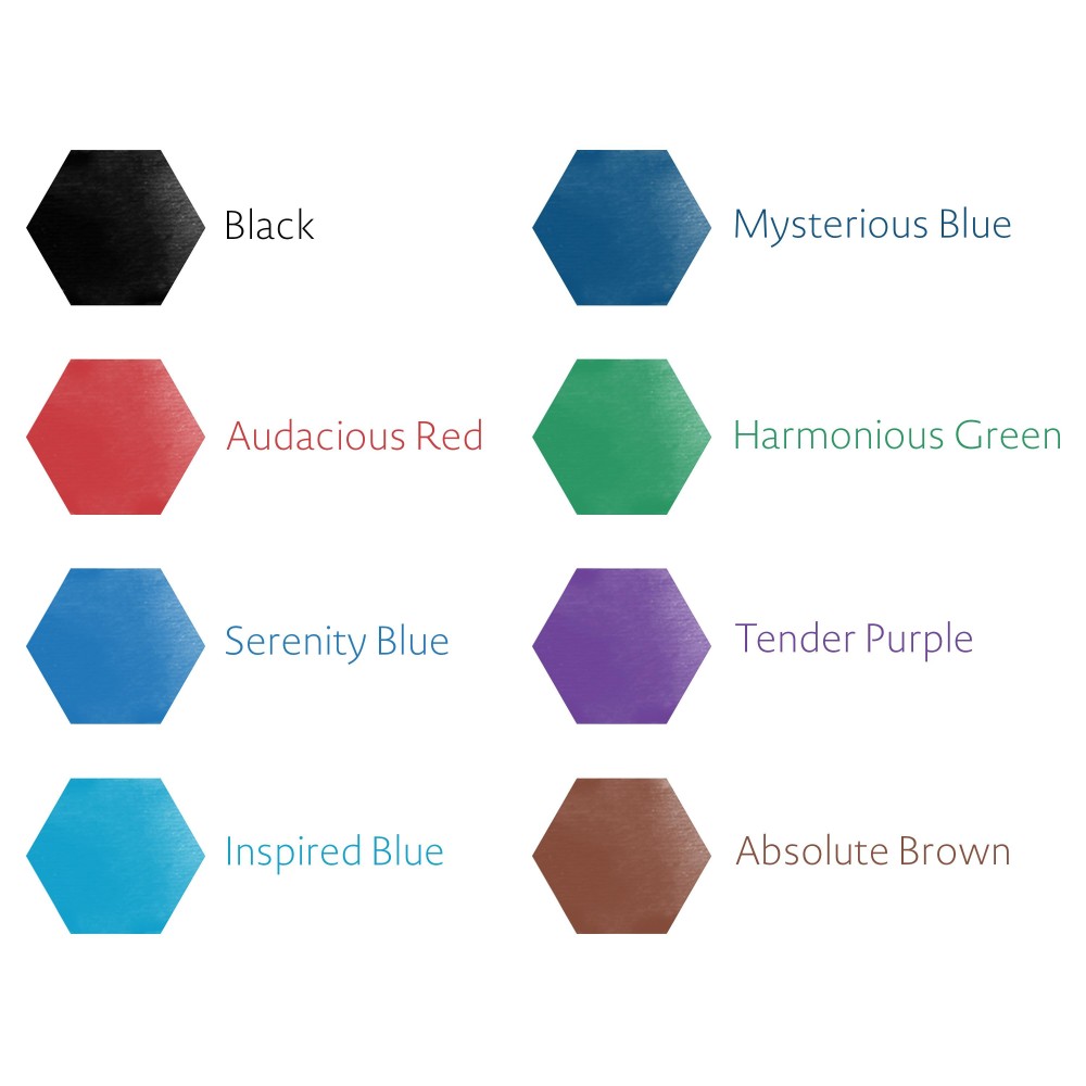 Ink for fountain pens - Waterman - Intense Black, 50 ml