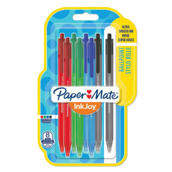 Zestaw długopisów InkJoy 100 - Paper Mate - 1 mm, 8 szt.