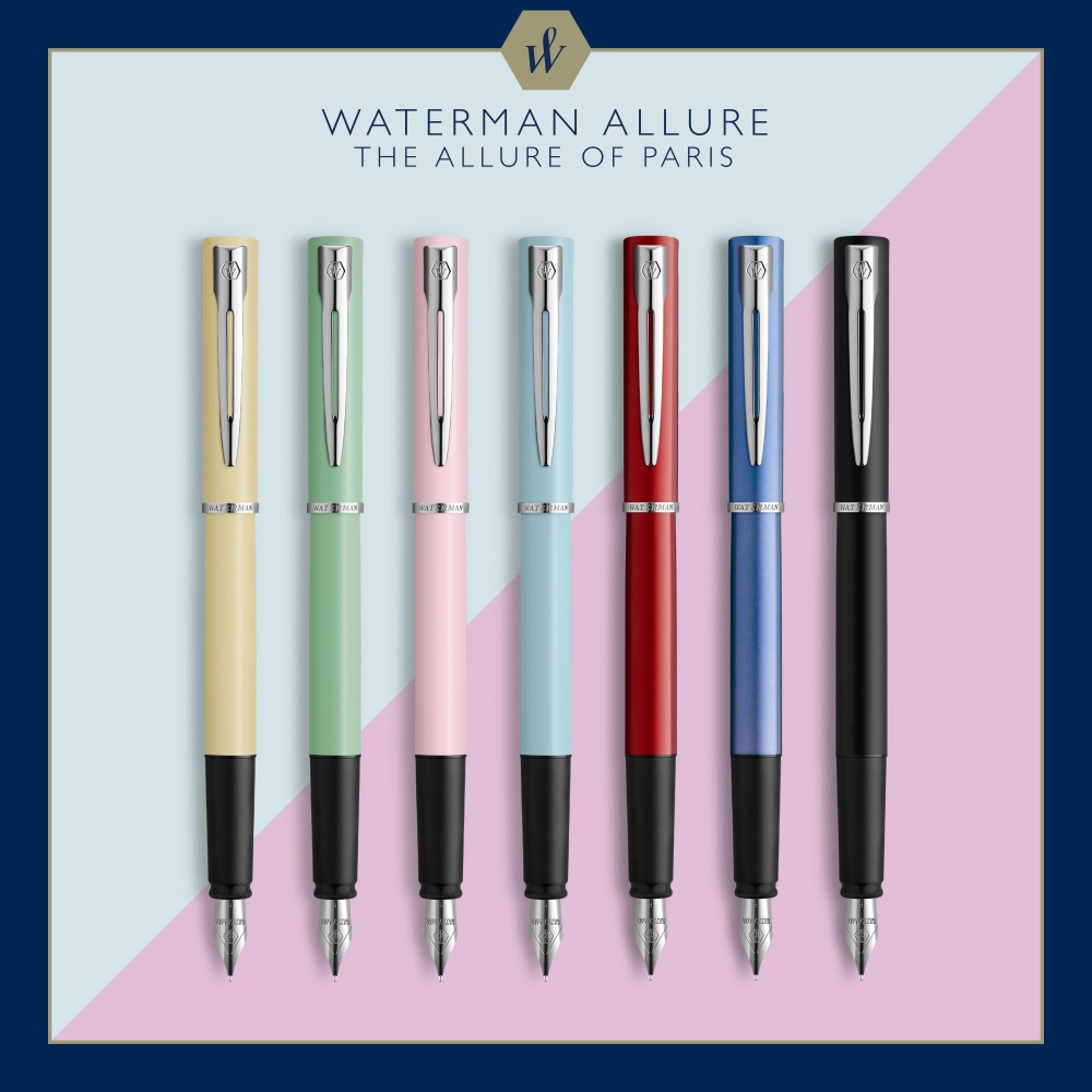 Fountain pen Allure with box - Waterman - Silver, F