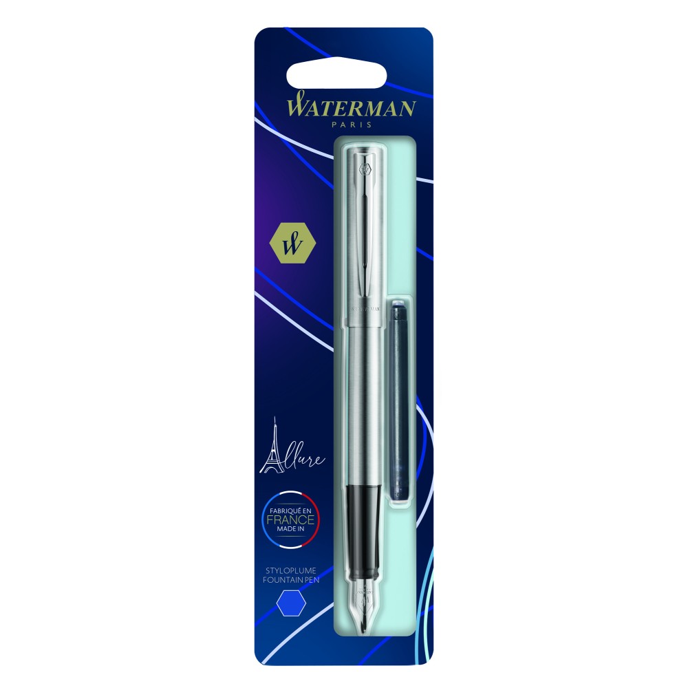 Fountain pen Allure with box - Waterman - Silver, F