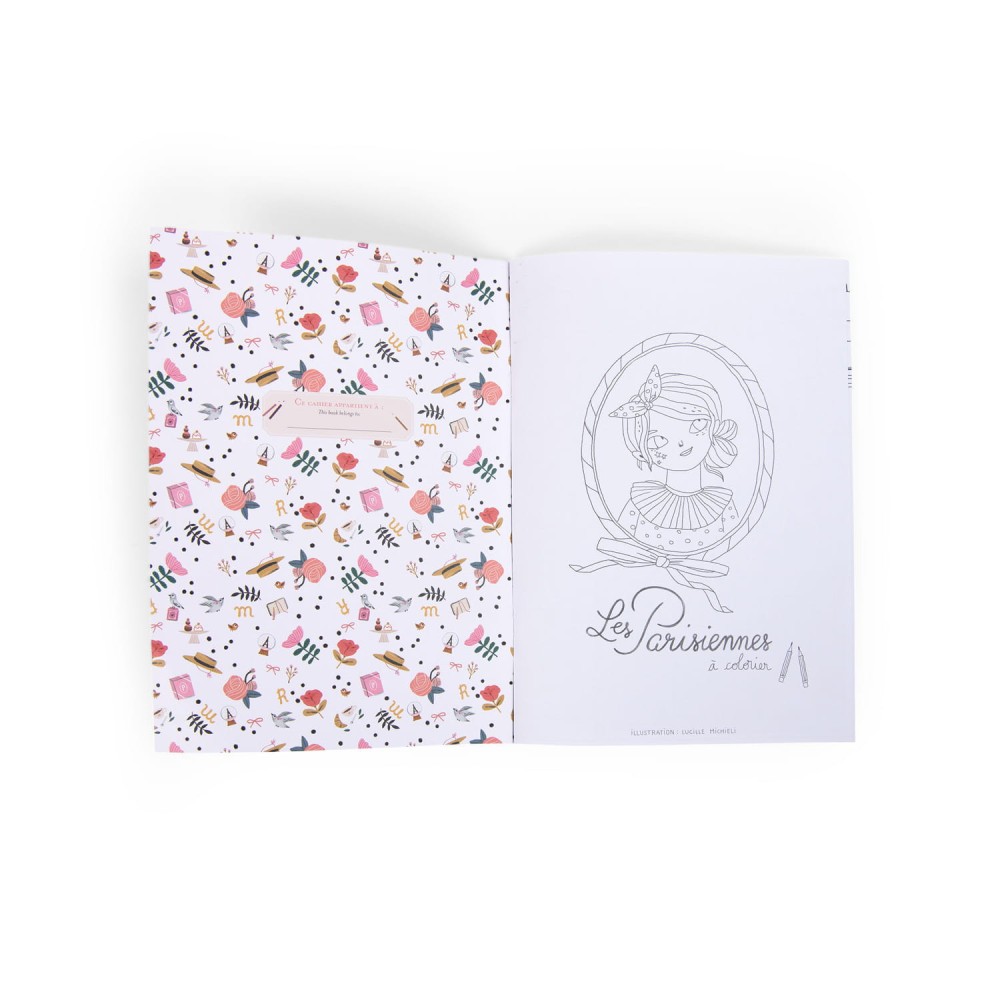Coloring Book - Djeco - Les Parisiennes