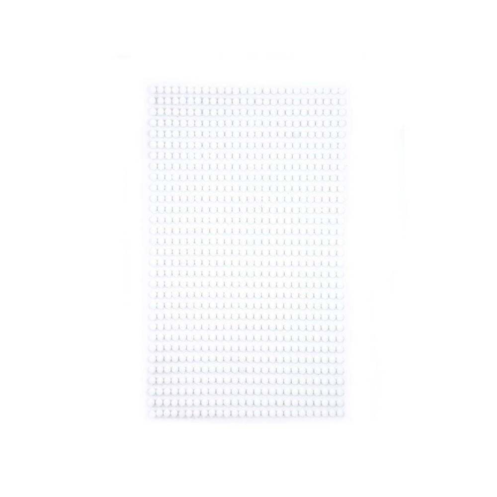 Self-adhesive crystals - DpCraft - white, 3 mm, 806 pcs.