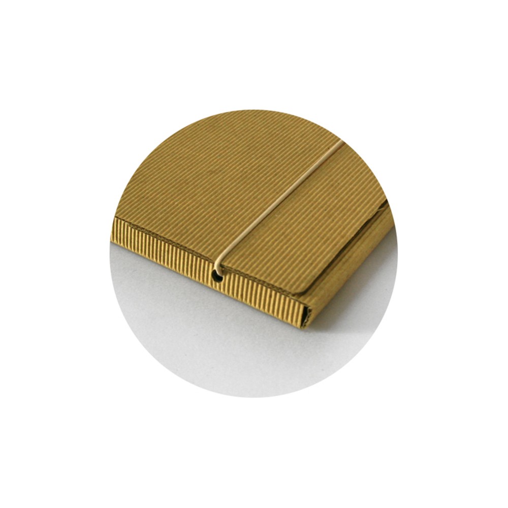 Cardboard Eco folder with rubber closure A3 - Leniar