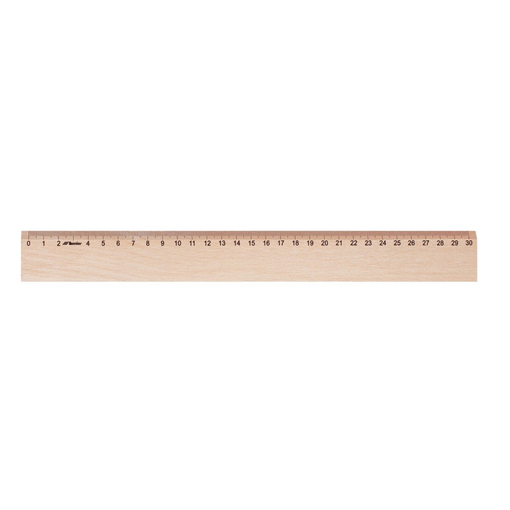 Linijka drewniana 30 cm - Leniar