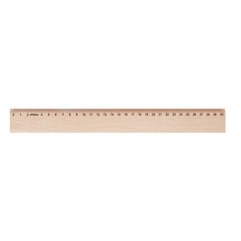 Linijka drewniana 30 cm - Leniar