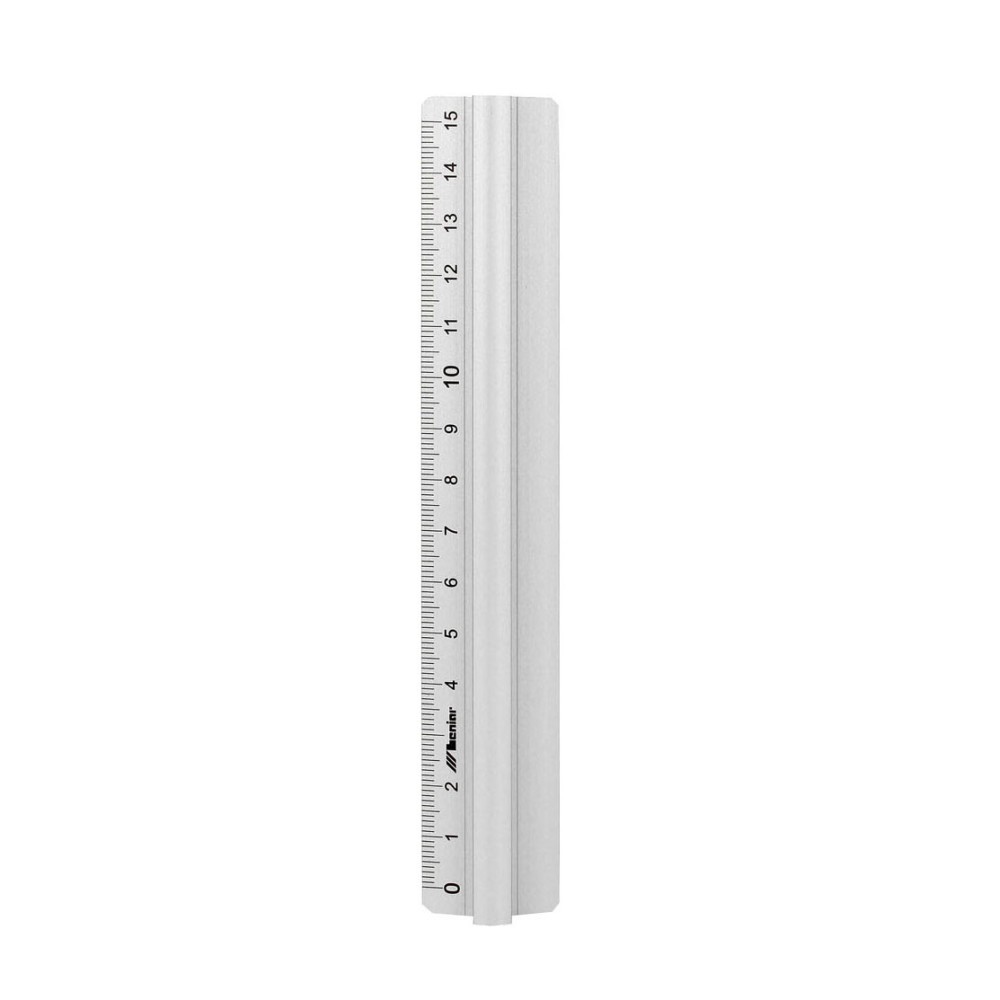 Aluminum ruler with handle 15 cm - Leniar