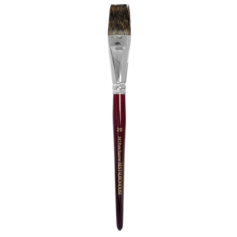 Flat, natural bristles, Pure Squirrel 241 brush - Restaurohouse - no. 20