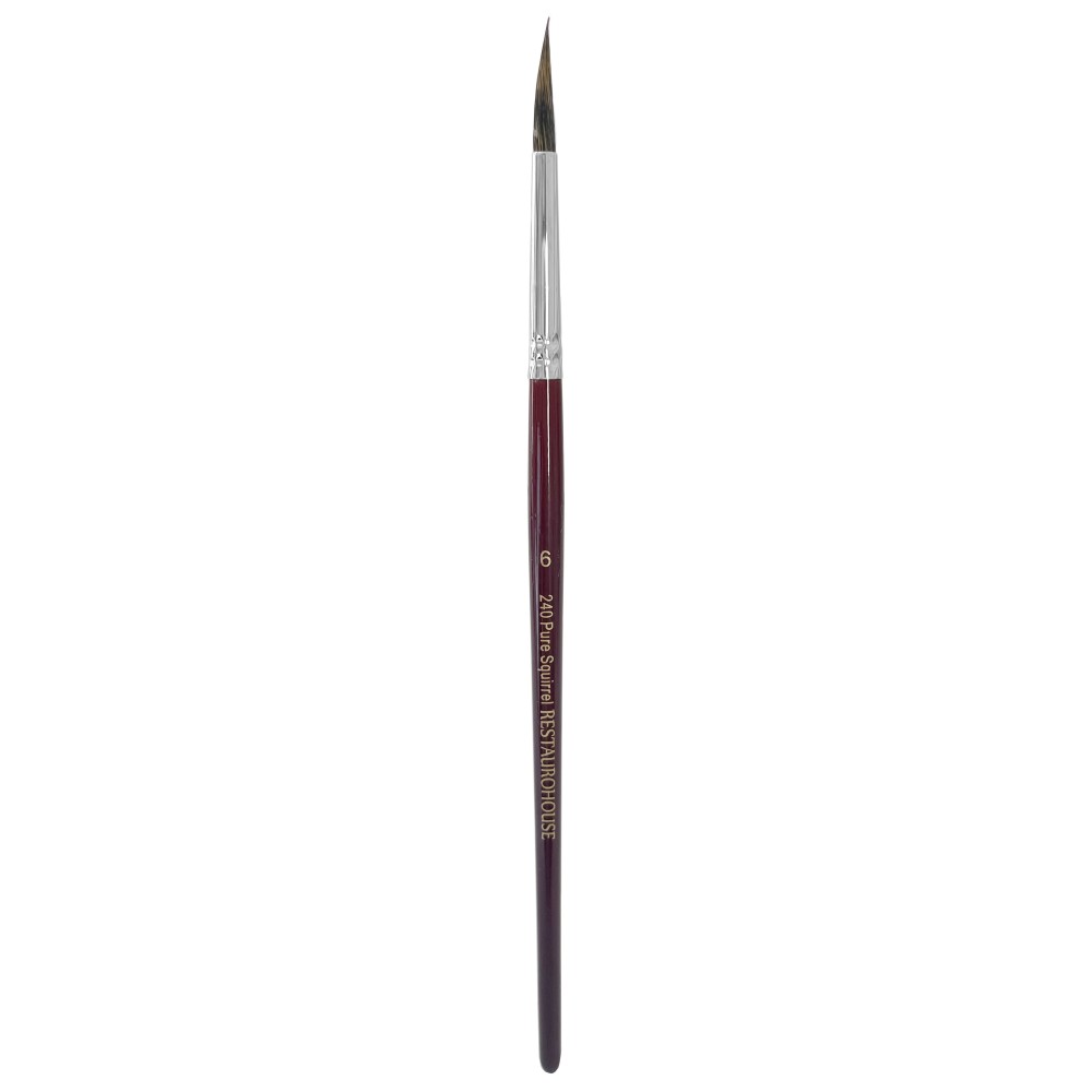 Round, natural bristles, Pure Squirrel 240 brush - Restaurohouse - no. 6