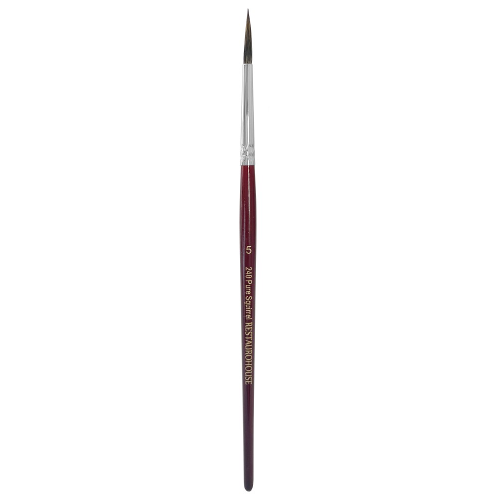Round, natural bristles, Pure Squirrel 240 brush - Restaurohouse - no. 5