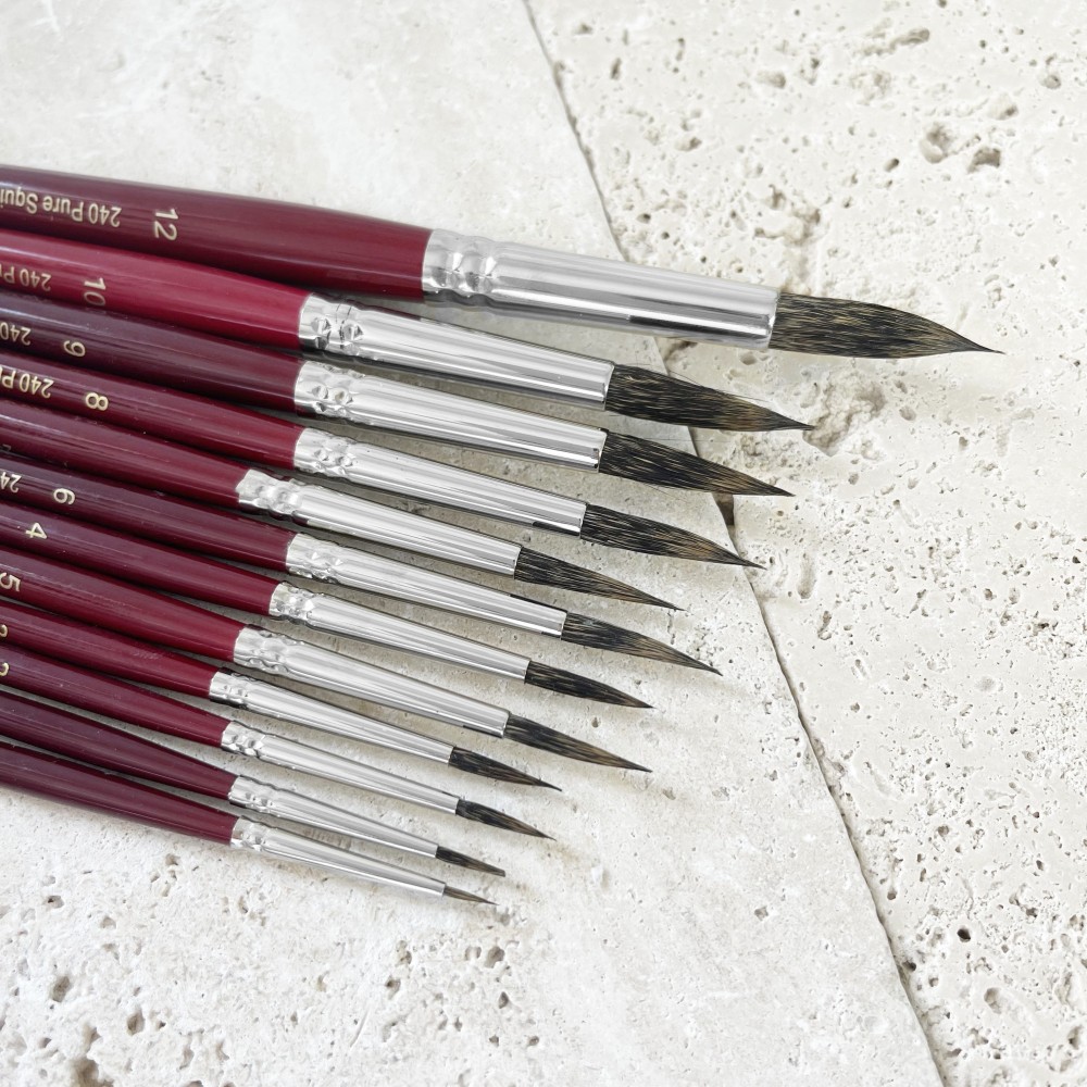 Round, natural bristles, Pure Squirrel 240 brush - Restaurohouse - no. 4