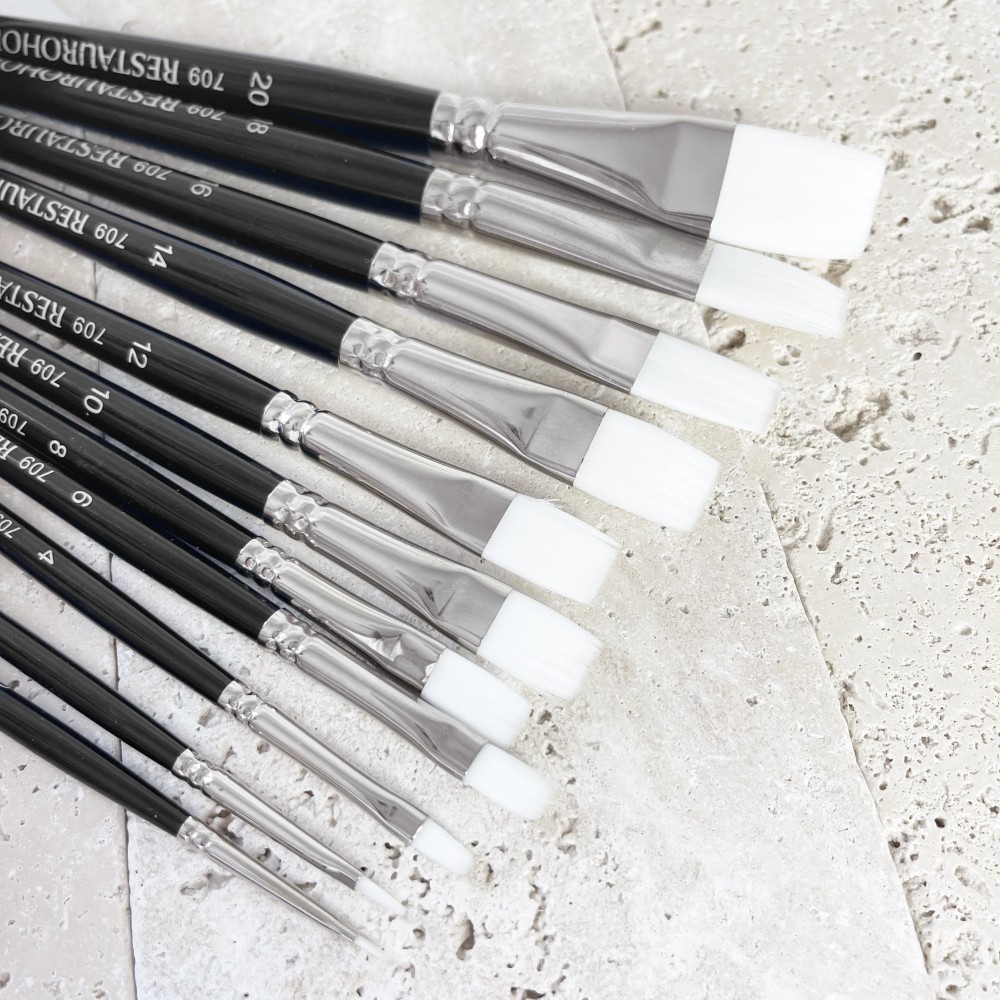 Pędzel płaski, syntetyczny, 709 - Restaurohouse - nr 6