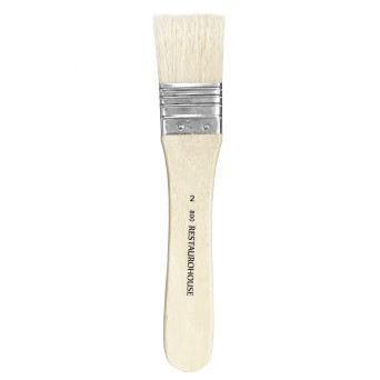 Flat, natural, hog bristles 800 series brush - Restaurohouse - no. 2