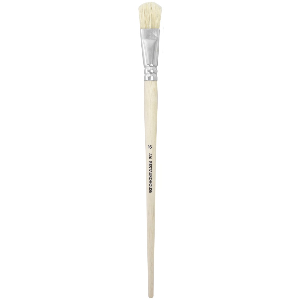 Cat's Tongue, natural, hog bristles 220 series brush - Restaurohouse - no. 16