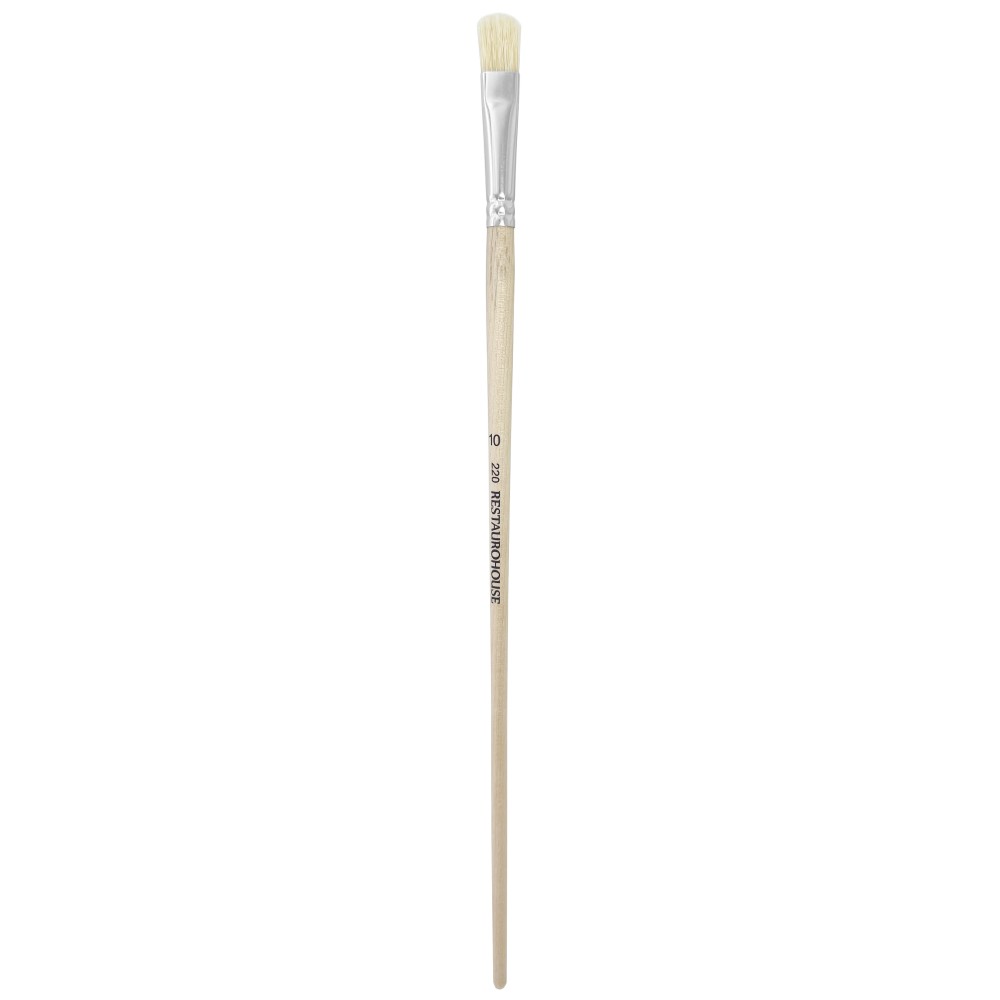 Cat's Tongue, natural, hog bristles 220 series brush - Restaurohouse - no. 10