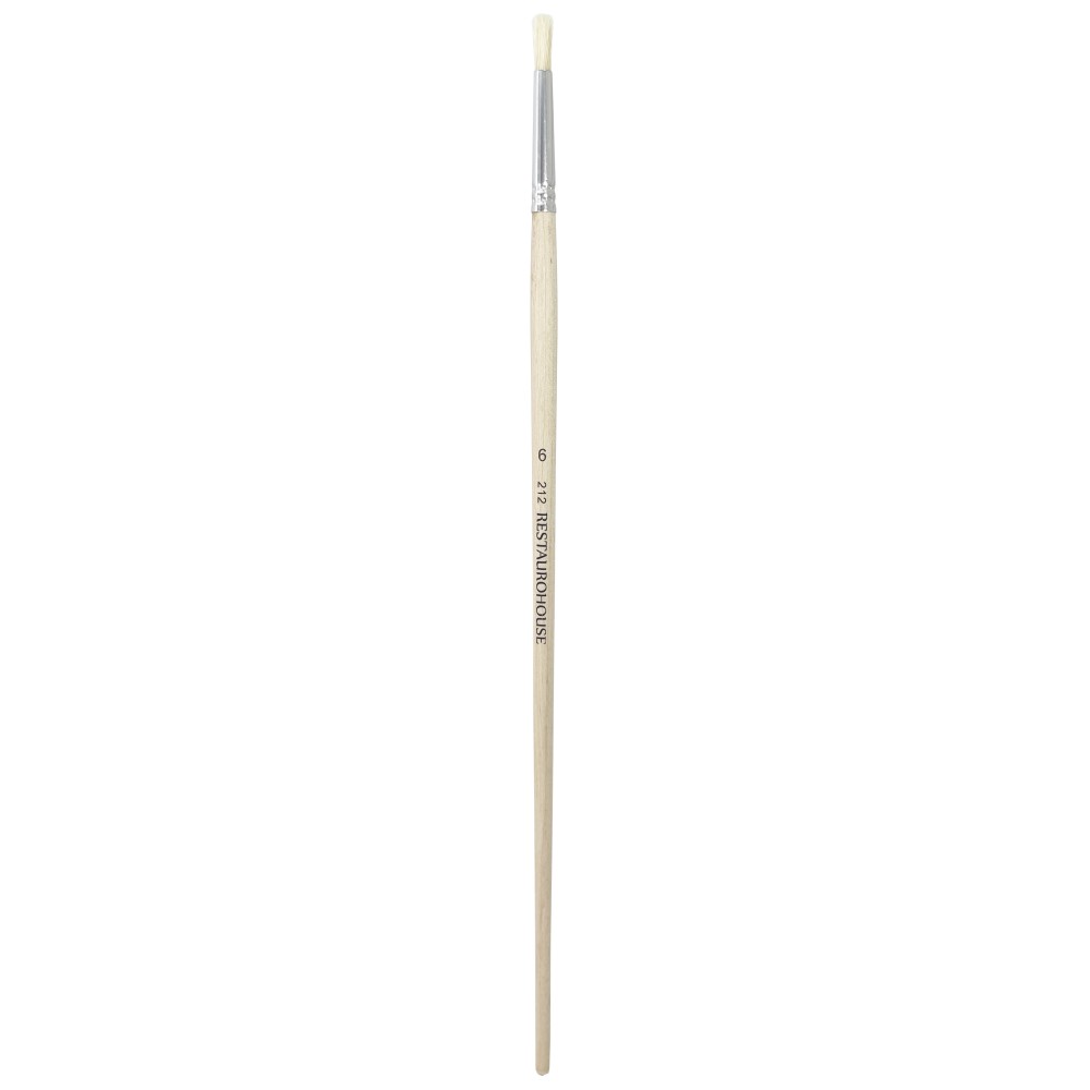 Round, natural, hog bristles 212 series brush - Restaurohouse - no. 6