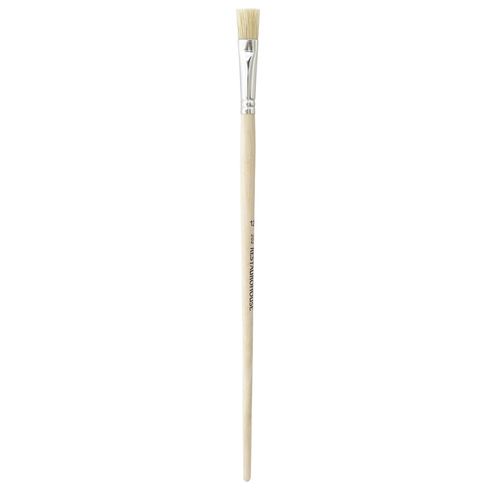 Flat, natural, hog bristles 202 series brush - Restaurohouse - no. 12
