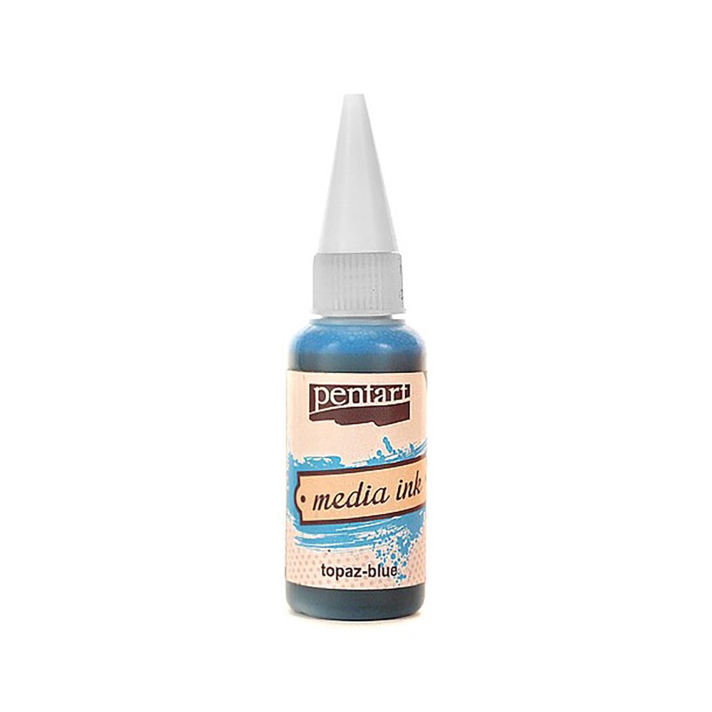 Media Ink - Pentart - Topaz blue, 20 ml