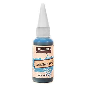 Media Ink - Pentart - Topaz blue, 20 ml