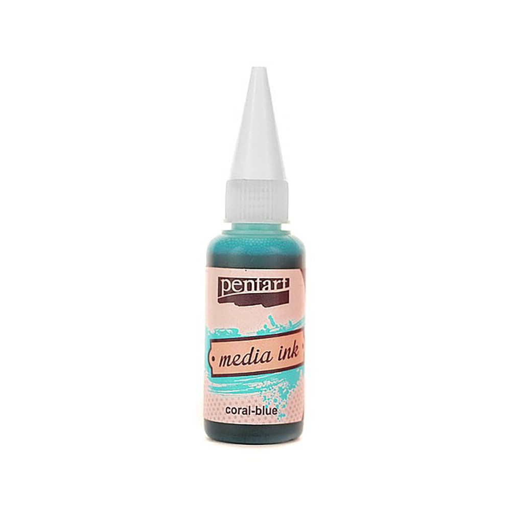 Media Ink - Pentart - Coral blue, 20 ml