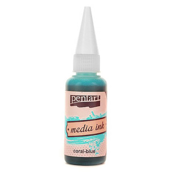 Media Ink - Pentart - Coral blue, 20 ml