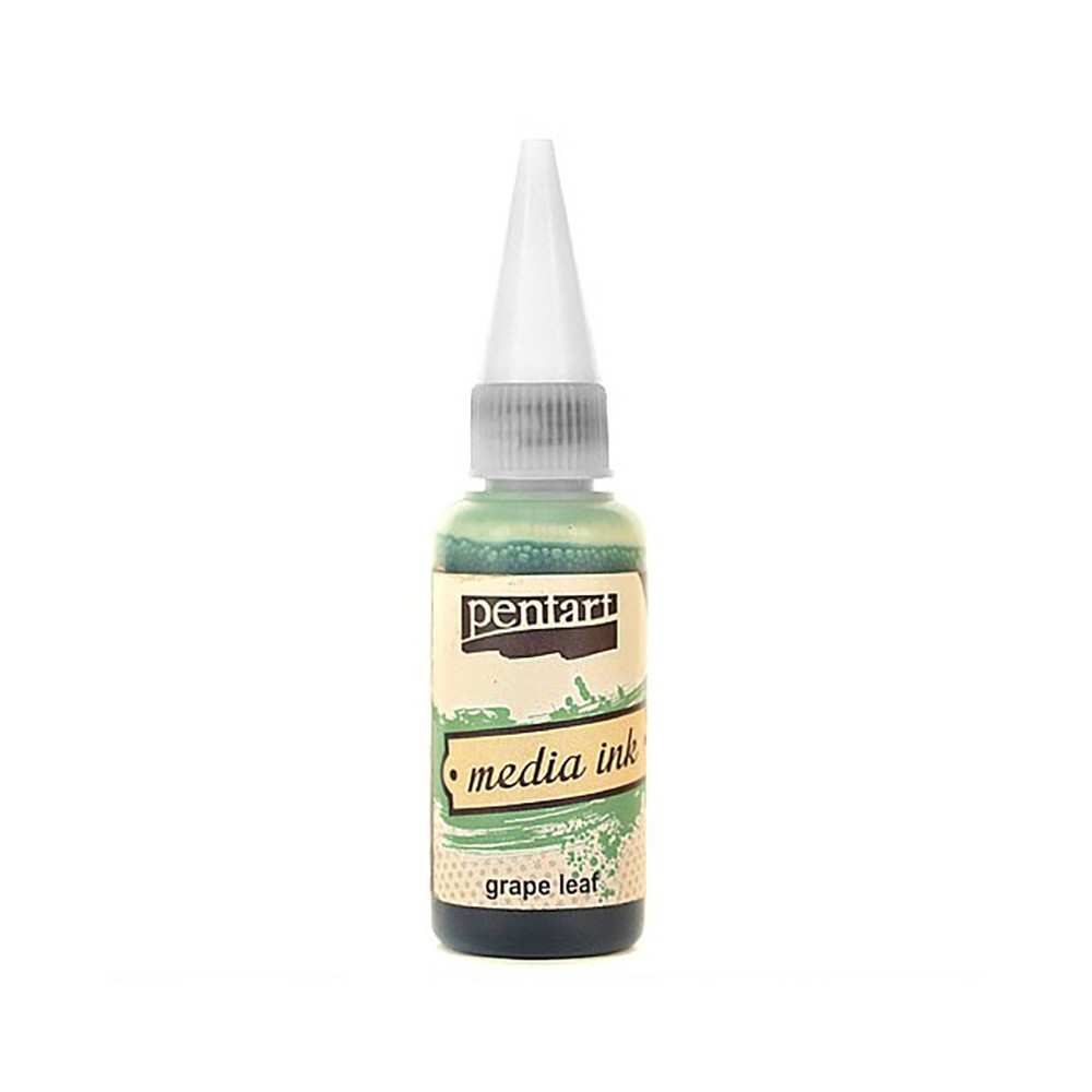Tusz alkoholowy Media Ink - Pentart - Liść winogronowy, 20 ml