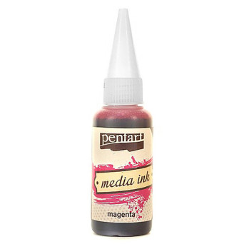 Tusz alkoholowy Media Ink - Pentart - Magenta, 20 ml