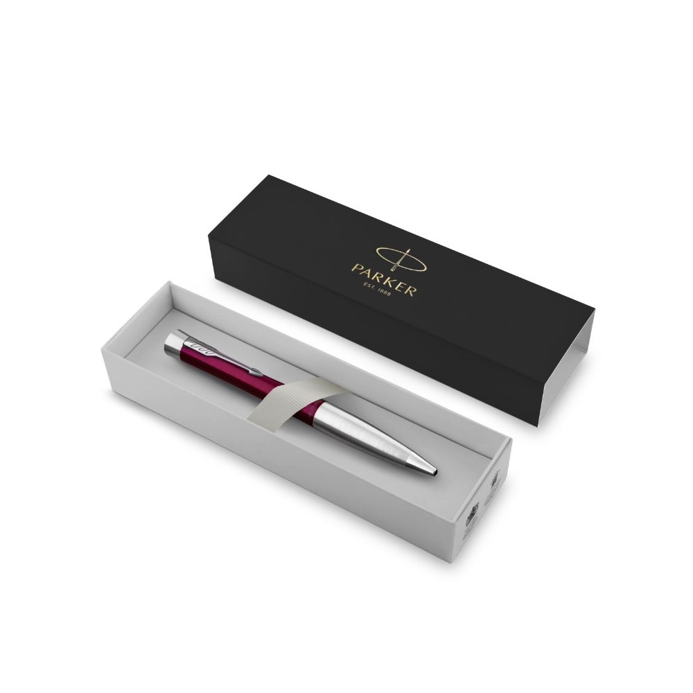 Ballpoint pen Urban Twist - Parker - Magenta & Chrome Trim