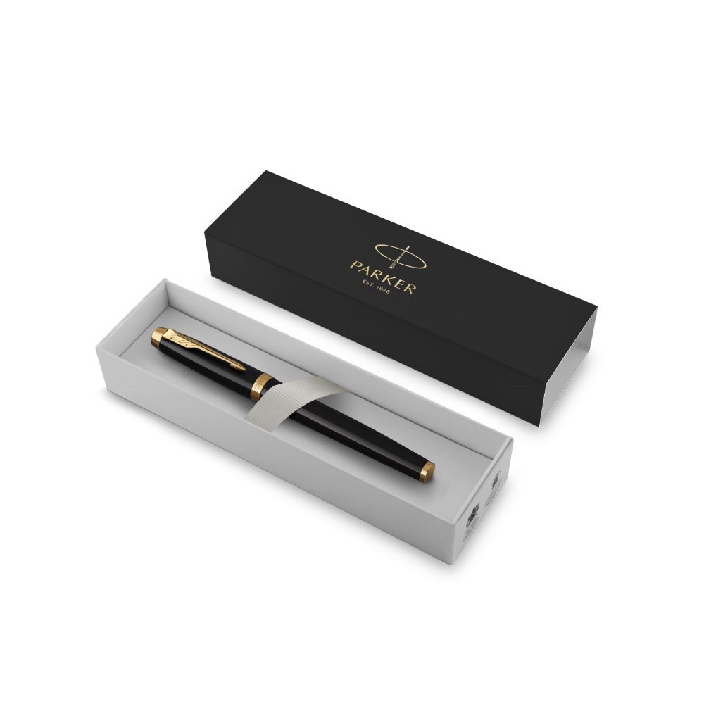 Fountain pen IM - Parker - Black & Gold Trim, F