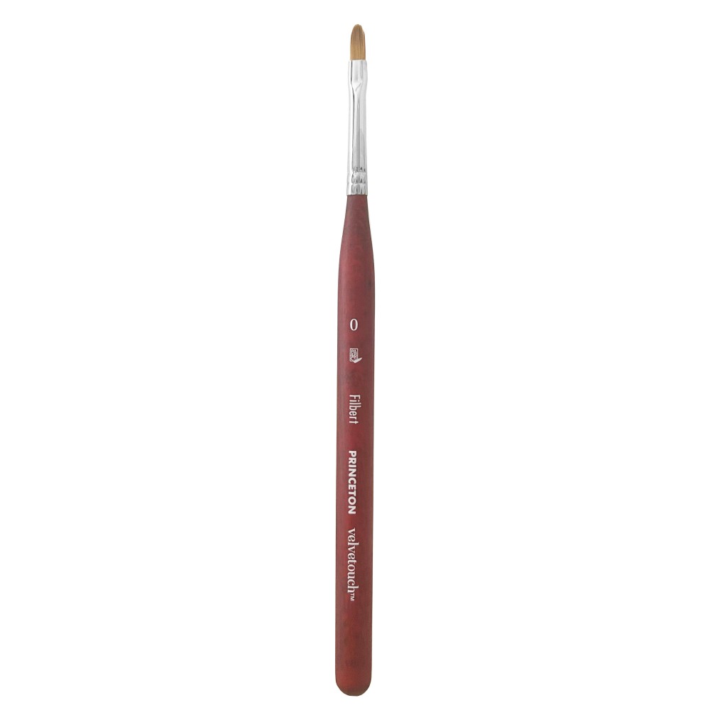 Filbert, synthetic Velvetouch brush - Princeton - no. 0