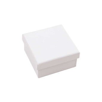 Cardboard gift box - Rico Design - White, 7 x 7 x 3,5 cm
