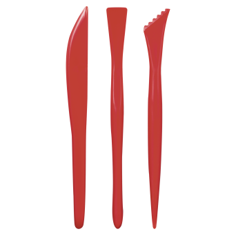 Modelling tools for modelling clay - Milan - 3 pcs.