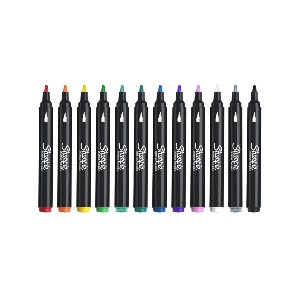 Water-based acrylic markers - Sharpie - 2,5 mm, 12 pcs.