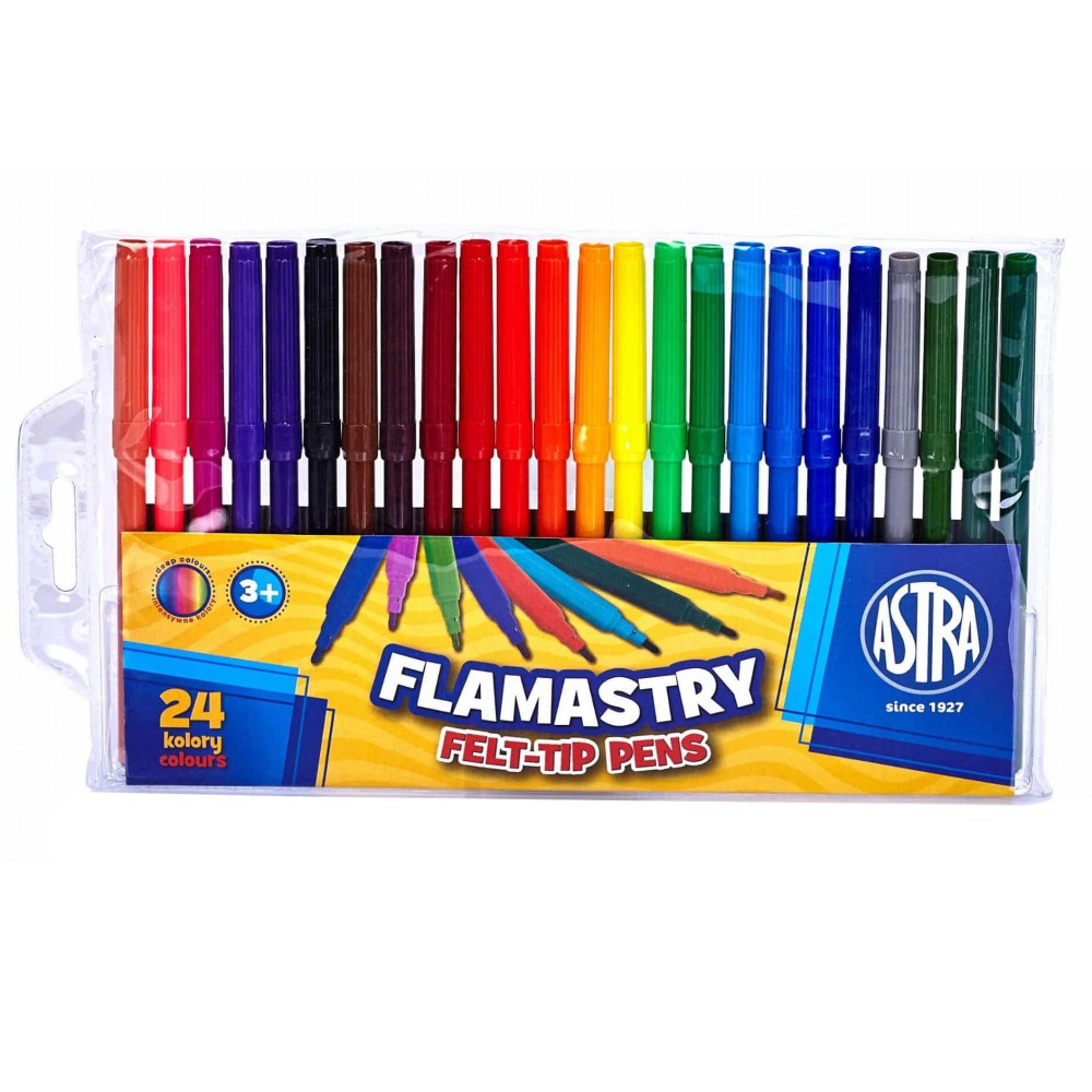 Felt-tip pens - Astra - 24 pcs.
