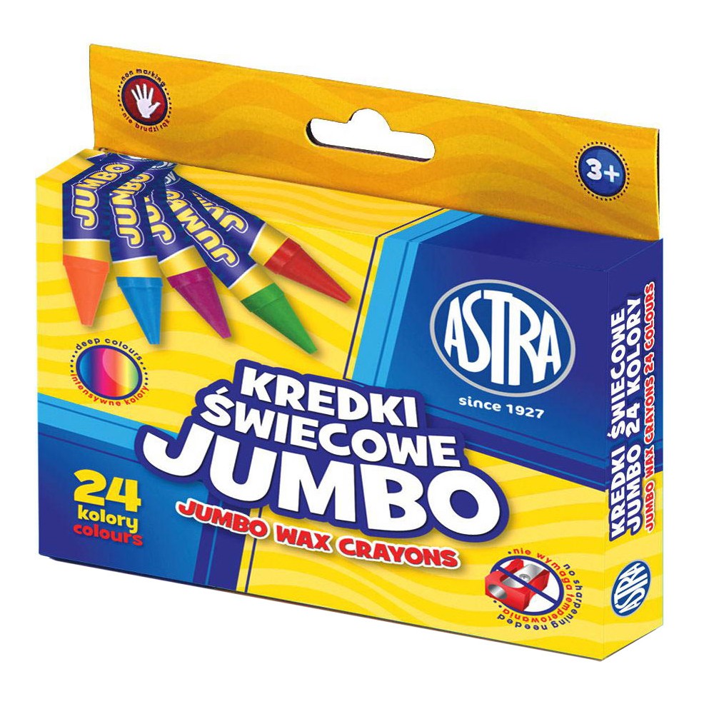 Jumbo wax crayons - Astra - 24 pcs.