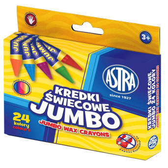 Kredki świecowe Jumbo - Astra - 24 kolory