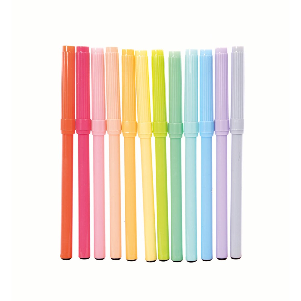 Felt-tip pens - Astra - pastel, 12 pcs.