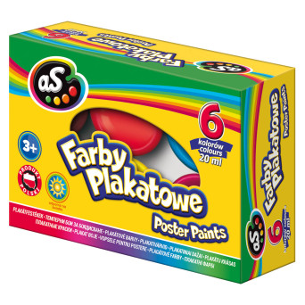 Zestaw farb plakatowych - Astra - 6 kolorów x 20 ml