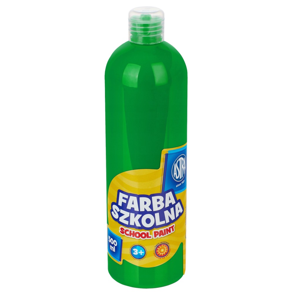 School poster paint - Astra - light green, 500 ml