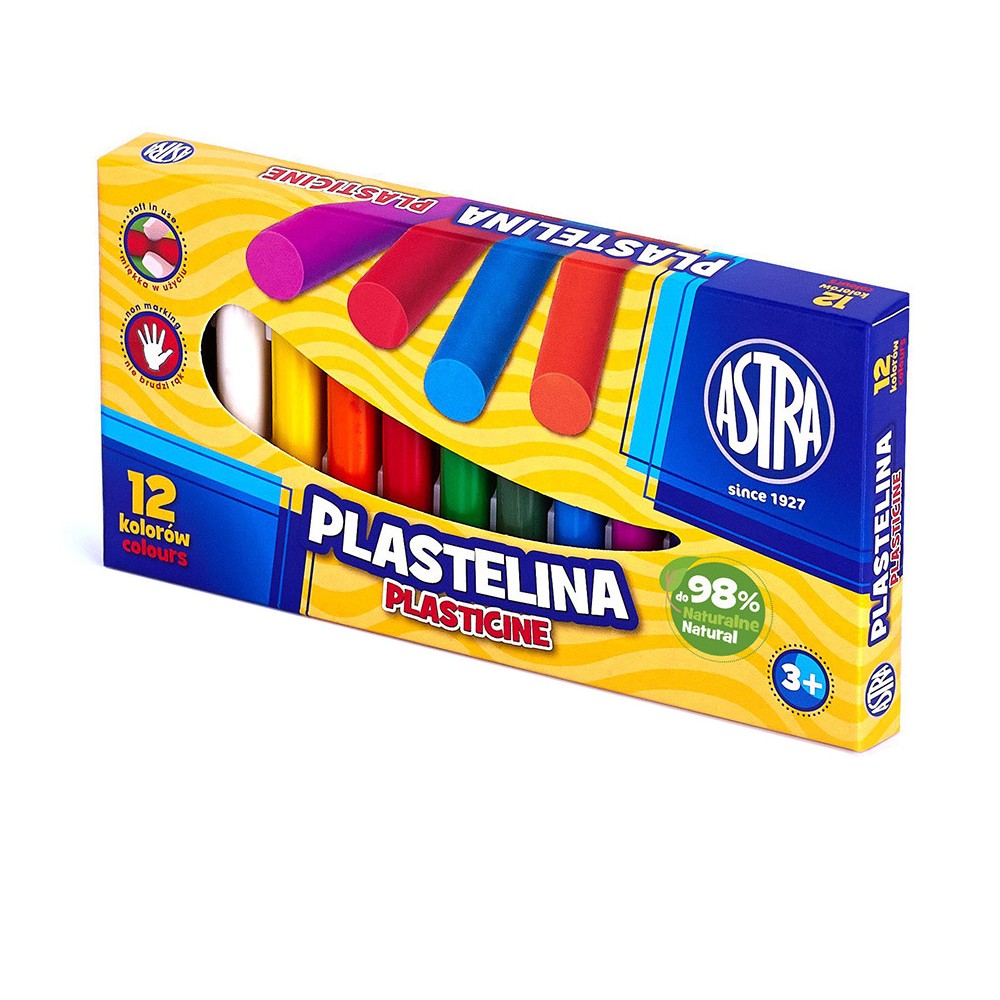 Plasticine - Astra - 12 pcs.