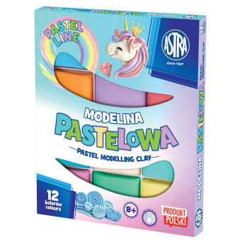 Modelina pastelowa - Astra - 12 kolorów