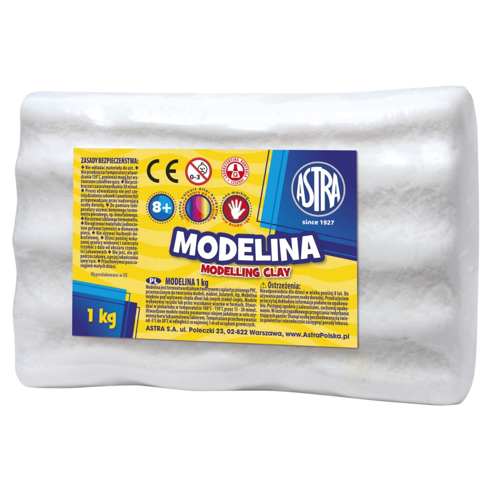 Modelling Clay - Astra - white, 1 kg