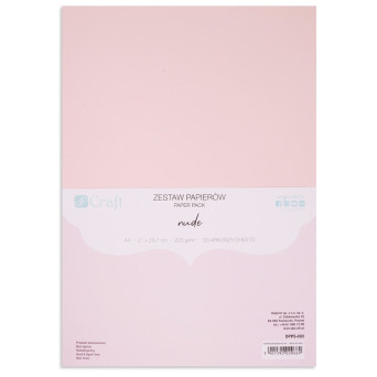 Paper Pack - DpCraft - Nude A4 220 g 20 sheets
