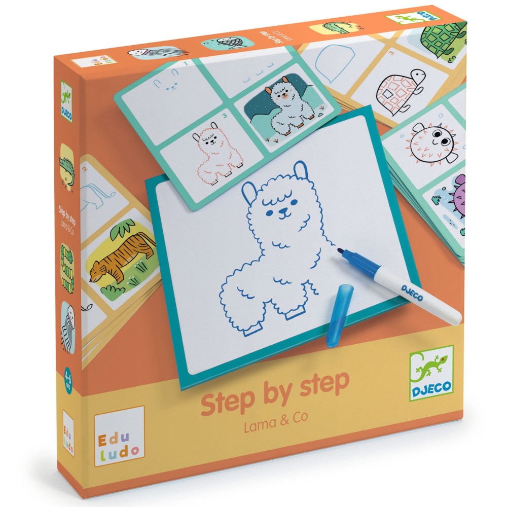 Children's drawing set - Djeco - Eduludo Lama