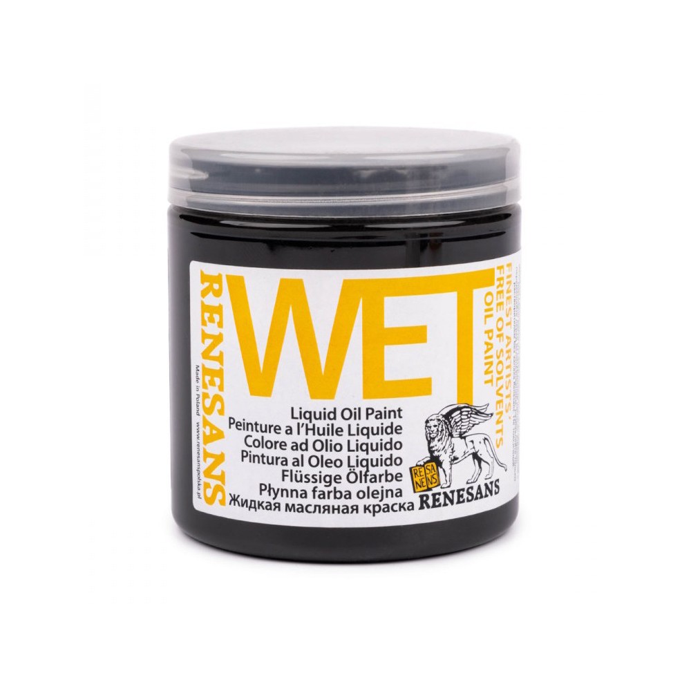 Liquid Wet oil paint - Renesans - black, 250 ml
